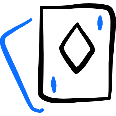 Card Game Cards Diamond Icon from Freehand Duotone Set