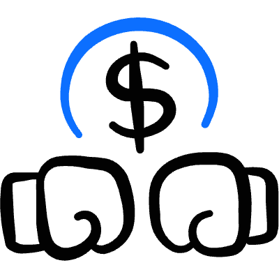 Casino Boxing Bet Icon from Freehand Duotone Set