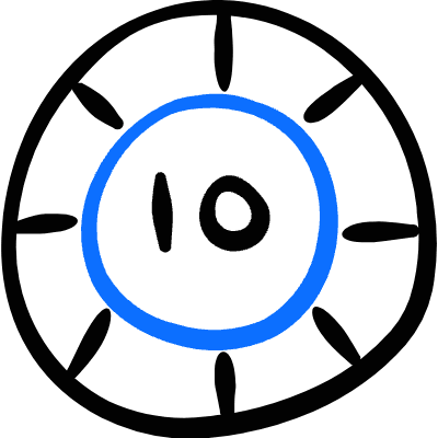 Casino Chip 5 Icon from Freehand Duotone Set