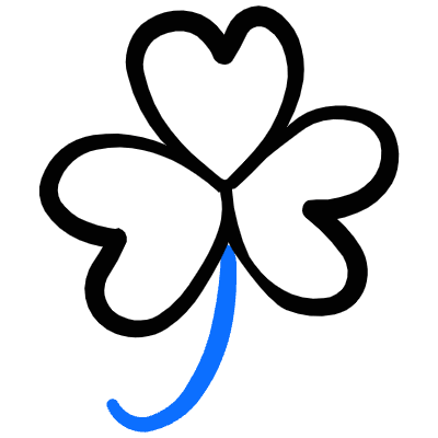 Casino Clover Icon from Freehand Duotone Set