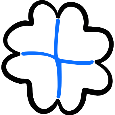 Casino Lucky Clover Icon from Freehand Duotone Set