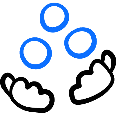 Circus Ball Juggling 1 Icon from Freehand Duotone Set