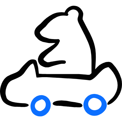 Circus Bear Icon from Freehand Duotone Set