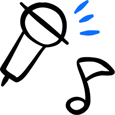 Concert Sing Icon from Freehand Duotone Set