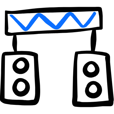 Concert Speakers Icon from Freehand Duotone Set