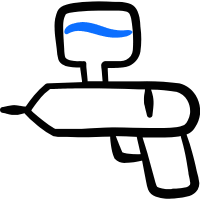 Crafts Air Brush Icon from Freehand Duotone Set