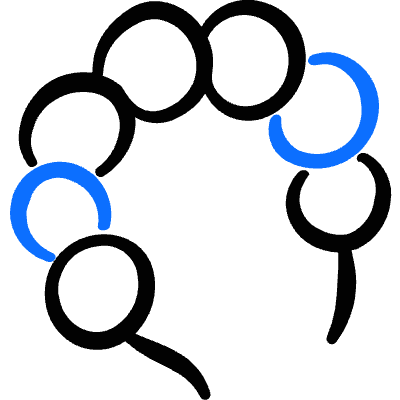 Crafts Bracelet Icon from Freehand Duotone Set