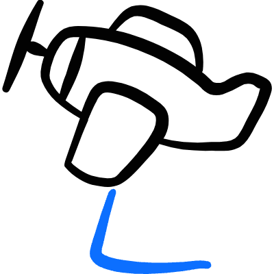 Crafts Model Plane  Icon from Freehand Duotone Set