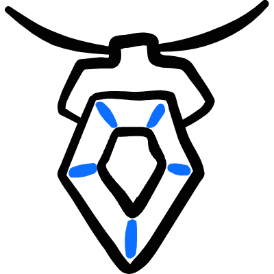 Crafts Necklace Icon from Freehand Duotone Set