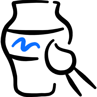 Crafts Pottery Painting Icon from Freehand Duotone Set