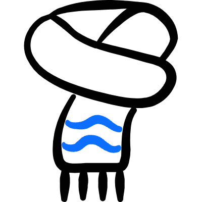 Crafts Scarf 1 Icon from Freehand Duotone Set