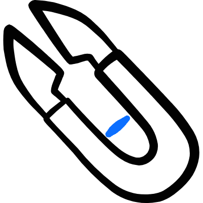 Crafts Sewing Tools Clipper Icon from Freehand Duotone Set
