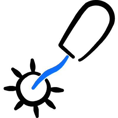 Crafts Sewing Tools Rotary Cutter Icon from Freehand Duotone Set