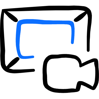 Museum Art Video Presentation Icon from Freehand Duotone Set