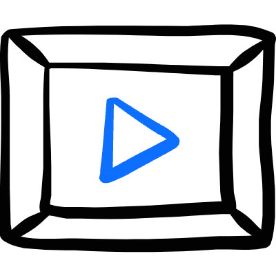 Museum Media Video Icon from Freehand Duotone Set