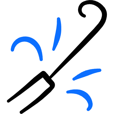 Party Confetti Whistle Icon from Freehand Duotone Set