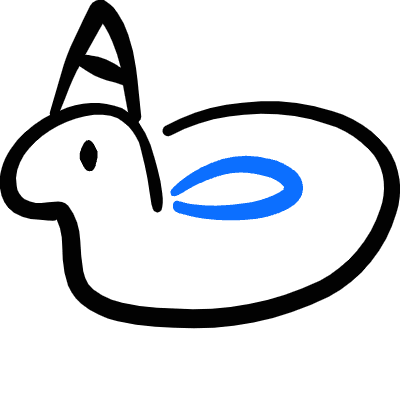 Party Rubber Ring Icon from Freehand Duotone Set