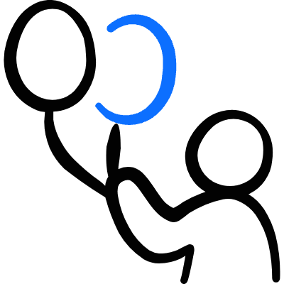 Show Balloon Icon from Freehand Duotone Set