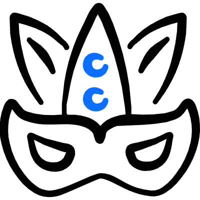 Show Carnival Mask Icon from Freehand Duotone Set