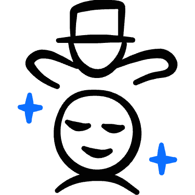 Show Magic People Icon from Freehand Duotone Set