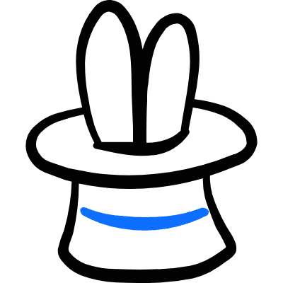 Show Rabbit Hat Magic Icon from Freehand Duotone Set
