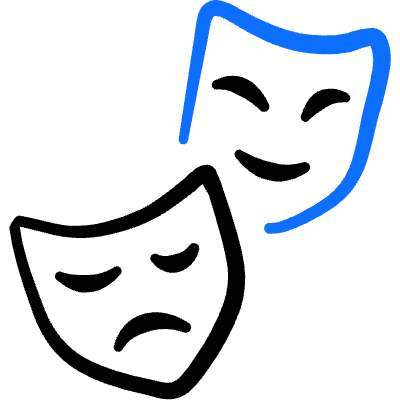 Show Theater Drama Icon from Freehand Duotone Set