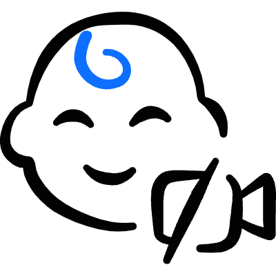 Baby No Camera Icon from Freehand Duotone Set