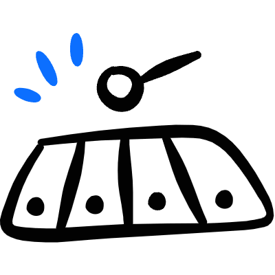 Educative Toys Xylophone Icon from Freehand Duotone Set