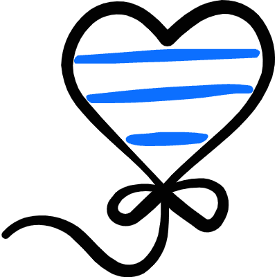 Gender Variance Heart Balloon Icon from Freehand Duotone Set