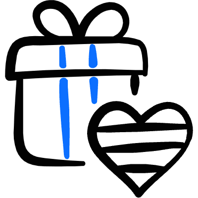 Gender Variance Heart Gift Icon from Freehand Duotone Set