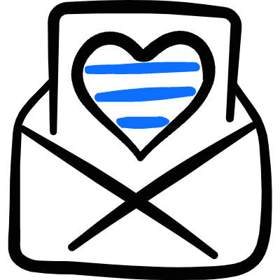 Gender Variance Love Letter Icon from Freehand Duotone Set