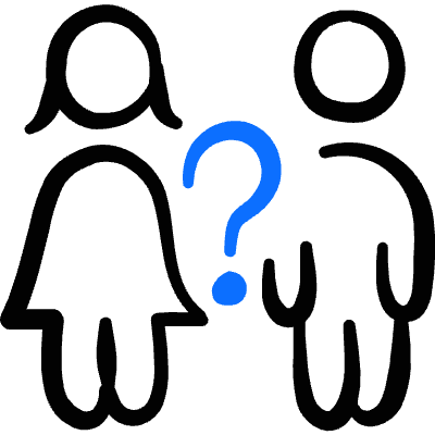 Gender Variance Male Female Question Icon from Freehand Duotone Set