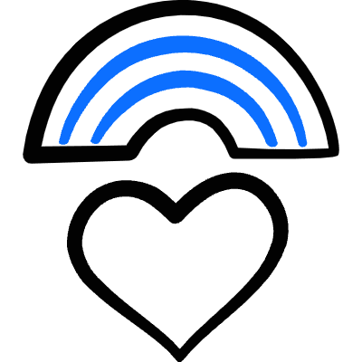 Gender Variance Raindow Heart 1 Icon from Freehand Duotone Set