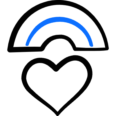 Gender Variance Raindow Heart 2 Icon from Freehand Duotone Set