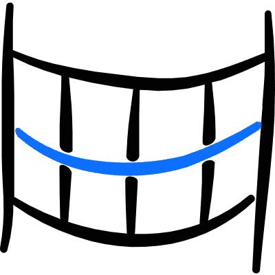 Family Outdoors Net Rope Icon from Freehand Duotone Set