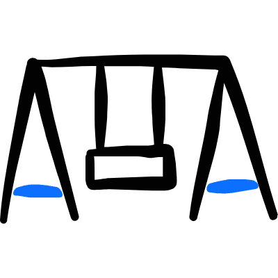 Family Outdoors Swing Icon from Freehand Duotone Set