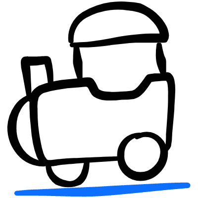 Toys Train_1 Icon from Freehand Duotone Set