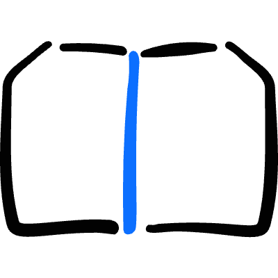 Common File Book Icon from Freehand Duotone Set