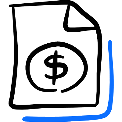 Common File Cash Icon from Freehand Duotone Set
