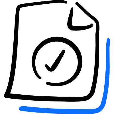 Common File Check Icon from Freehand Duotone Set