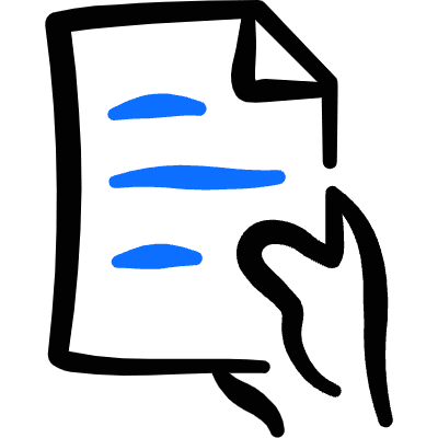 Common File Give Hand Icon from Freehand Duotone Set
