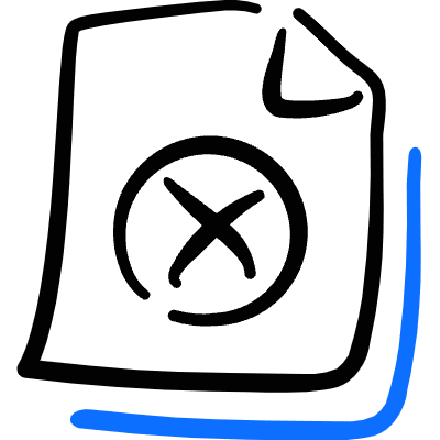 Common File Remove Icon from Freehand Duotone Set