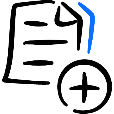 Common File Text Add Icon from Freehand Duotone Set