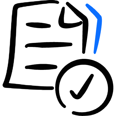 Common File Text Check Icon from Freehand Duotone Set