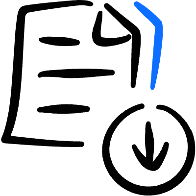 Common File Text Download Icon from Freehand Duotone Set