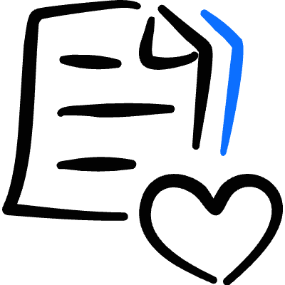 Common File Text Favorite Heart Icon from Freehand Duotone Set