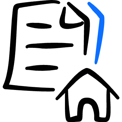 Common File Text Home Icon from Freehand Duotone Set