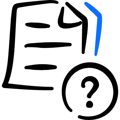 Common File Text Question Icon from Freehand Duotone Set