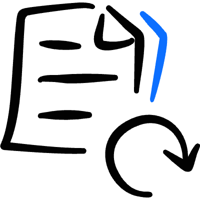 Common File Text Refresh Icon from Freehand Duotone Set