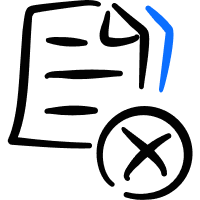 Common File Text Remove Icon from Freehand Duotone Set